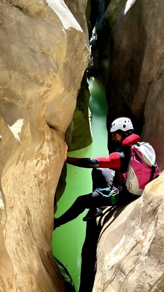 canyoning dans le canyon du riolan