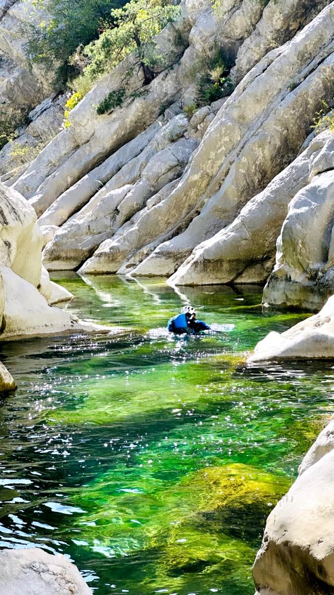 canyoning dans le canyon du riolan