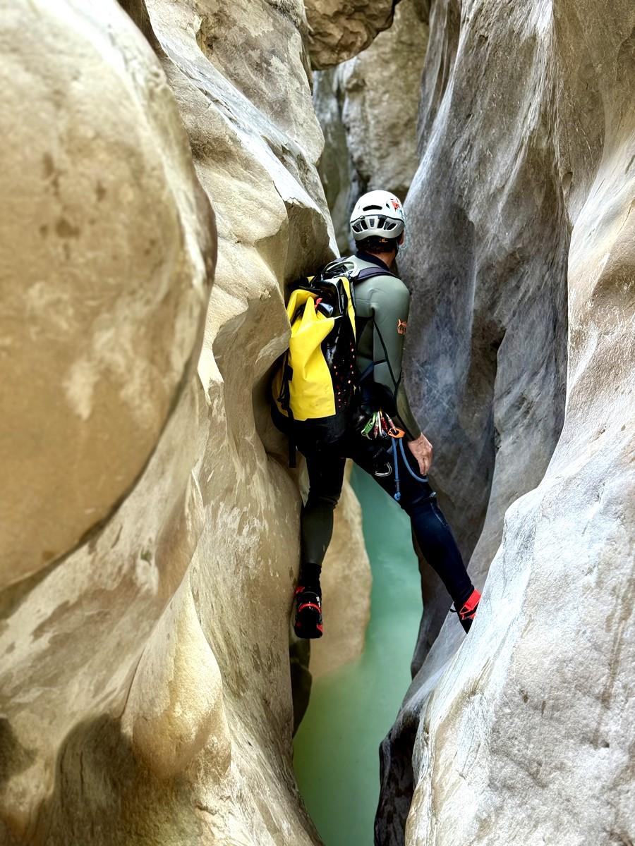 canyoning dans le canyon du riolan