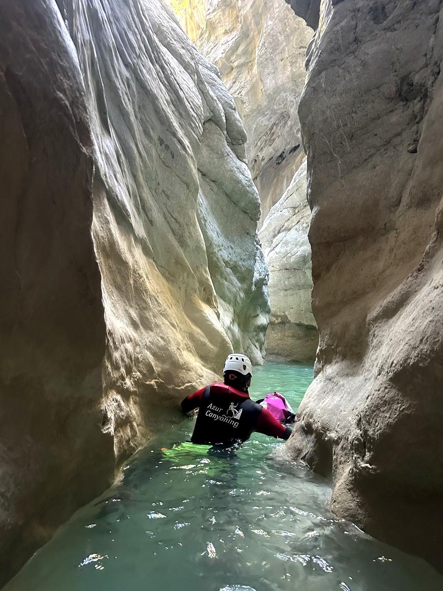 canyoning dans le canyon du riolan