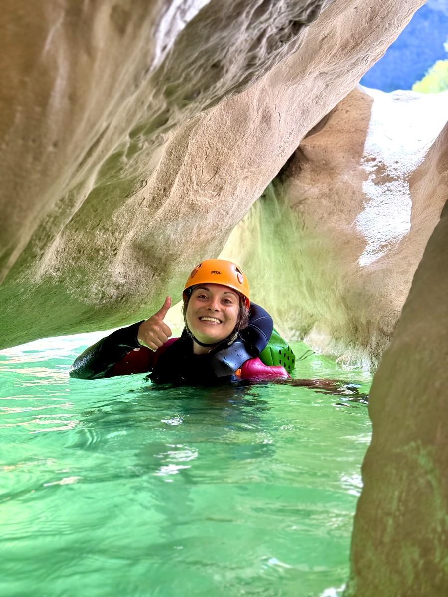 canyoning dans le canyon du riolan