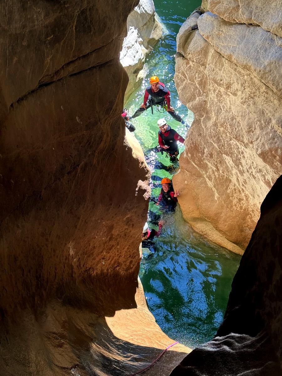 canyoning dans le canyon du riolan