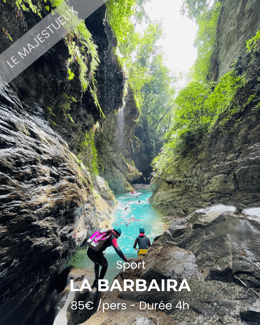 Le Rio Barbaira : Le canyoning « Dolce Vita »
