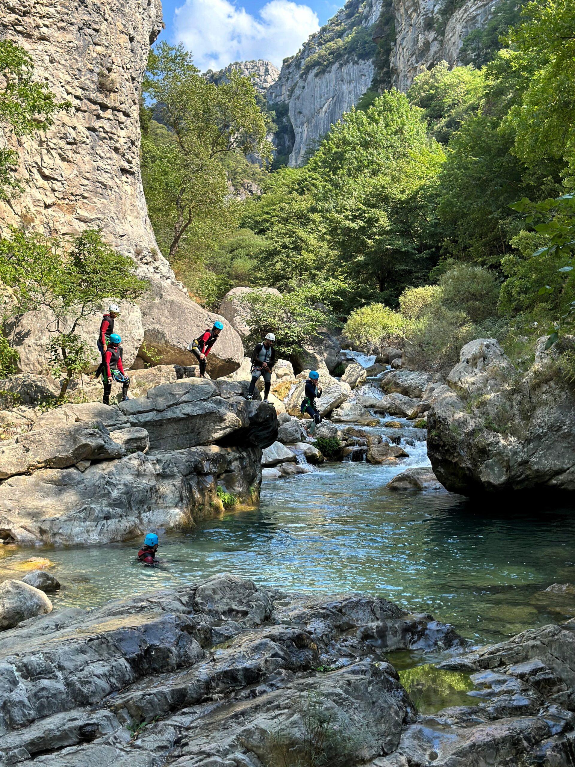 gorges du loup nice avec azurcanyoning