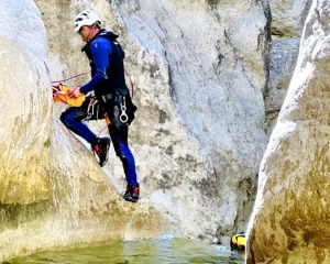 canyoning dans le canyon du riolan