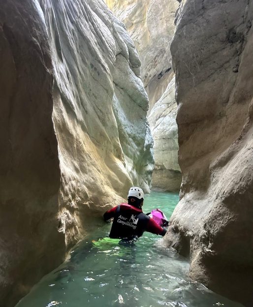 canyoning dans le canyon du riolan