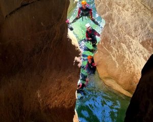 canyoning dans le canyon du riolan